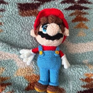 Handmade crochet super Mario plush